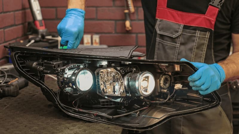 Conjunto de LED de fixação do trabalhador