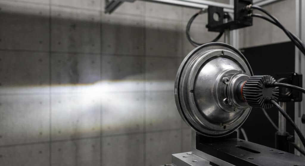 plug-and-play led headlight kit beam pattern test